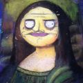 Die besten Bilder:  Position 115 in graffiti - Mona Lisa Comic Style Grafitti