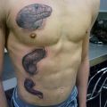 Die besten Bilder:  Position 58 in coole tattoos - 3D Schlangen Tattoo
