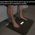 The Best Pics:  Position 3 in  - Carpet Alarm Clock. Forces you to get up and stand on it to turn it off. 
