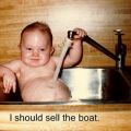 Die besten Bilder in der Kategorie kinder: Ich sollte das Boot verkaufen - Baby in Spüle
