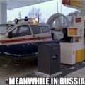 The Best Pics:  Position 163 in  - Meanwhile in Russia - Air Cushion Vehicle at Petrol Station