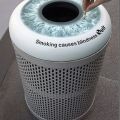 Die besten Bilder in der Kategorie werbung: Mülleimer - Smoking causes blindness