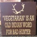 Die besten Bilder in der Kategorie schilder: Vegetarian, old, indian, word, bad, hunter