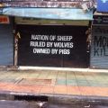 Die besten Bilder:  Position 139 in graffiti - Nation, sheep, wolves, pigs, Schaf, Wolf, Schwein