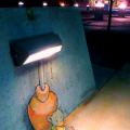 The Best Pics:  Position 94 in  - comic style, graffiti, reading, lamp