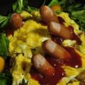 The Best Pics:  Position 100 in  - Stringed sausages, omelette, salad, Zombie
