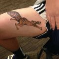 Die besten Bilder in der Kategorie lustige_tattoos: Nüsse, Scrat, Eichhörnchen, Ice Age, Tattoo, Oberschenkel, Eier, Hoden