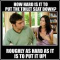 The Best Pics:  Position 72 in  - Toilet, seat, woman, strife, man
