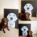 Die besten Bilder in der Kategorie hunde: Hund, Portrait, Kunst, Malerei