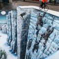 Die besten Bilder:  Position 7 in straßenmalerei - Mauer, Serie, Kunst, 3D, optische Täuschung, Game of Thrones