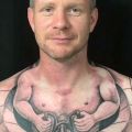 Die besten Bilder in der Kategorie lustige_tattoos: Optische Täuschung, Tattoo, Hals, Kopf, Körper