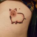 Die besten Bilder:  Position 88 in lustige tattoos - Brustwarzen, Schwein, funny
