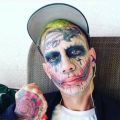 Die besten Bilder in der Kategorie schlechte_tattoos: Joker, Tattoo, Horror, Gesicht
