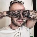 The Best Pics:  Position 9 in  - Eyes, forearm, funny, tattoo, optical illusion