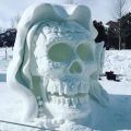 Die besten Bilder in der Kategorie schnee: Totenkopf, Schneeschädel, Kunst