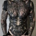 The Best Pics:  Position 7 in  - Devil, demon, chest, belly, neck, tattoo, horror