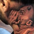 Die besten Bilder in der Kategorie tattoos: Teufel, Ohr, flüstern, Hals