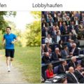 Lobby, politicians, Bundestag, jogging, hobbies, running - Neueste