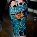 Die besten Bilder in der Kategorie lustige_tattoos: KrümelMonster, Sesamstraße, Kekse