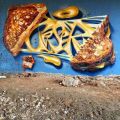 The Best Pics:  Position 81 in  - Graffiti, sandwich, cheese, toast