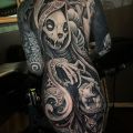 Full body, tattoo, horror, rats, skull, skeleton, death - Neueste