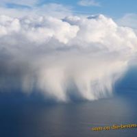 Big Raining Cloud over Sea