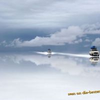 Flat Sea with Clouds