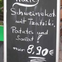 Heute Schweinekot