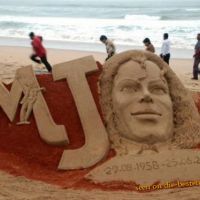 Michael Jackson Sand Kunst