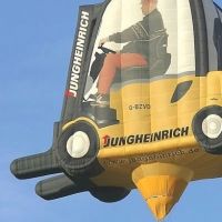 Heissluftballon-Werbung - Gabelstapler