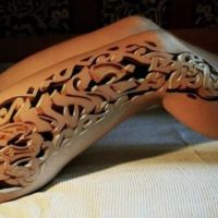 The Best Pics:  Position 1 in  - Celtic Ornaments 3D Tattoo on Womens Leg