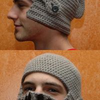 Gestrickter Ritter Rüstung Helm