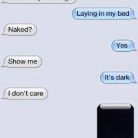 Laying in your bed naked? SMS Fun