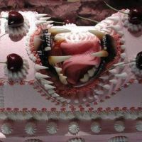 Verrückter Kuchen - Raubtier-Gebiss Kuchen