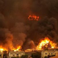 Waldbrand 74 quadrat-km 2 Wochen Feuer - Colorado Springs Waldo Canyon fire