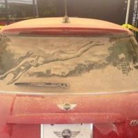 Dirty Car Drawing Art