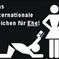 Das internationale Zeichen für Ehe