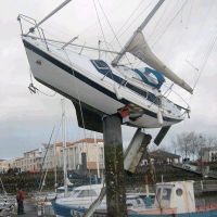 Yacht anlege Fehler - Ship parking Fail