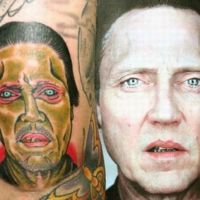 Very Bad Christopher Walken Tattoo - schlechtes Tattoo