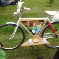 Picnic-Fahrrad mit Minibar