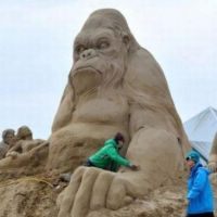 King Kong Sand Sculpture