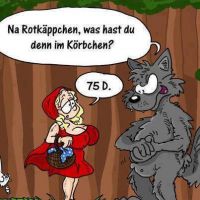 Böse Wolf und Rotkäppchen