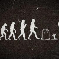 wahre, Evolution, Affen, Zombie