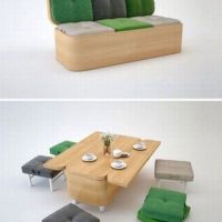 Raumwunder, genial, tisch, Sofa, klappbar, Design