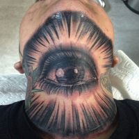 Auge, realistisch, Hals, Tattoo