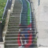 Grafitti, Rutsche, Treppen