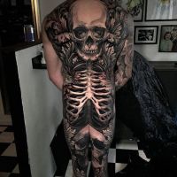 The Best Pics:  Position 1 in  - Tattoo, skull, skeleton, 3D, full body