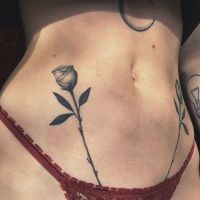 Rosen, Blumen, intim, Tattoo