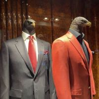 Adler, Raubvogel, Anzug, Schaufenster, Chic