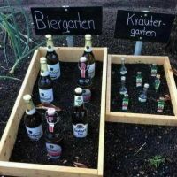 Biergarten, Kräutergarten, Männer, Schnaps